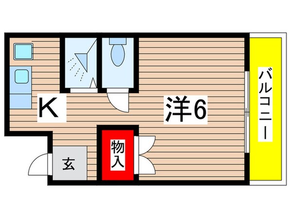 ハイツ山喜の物件間取画像